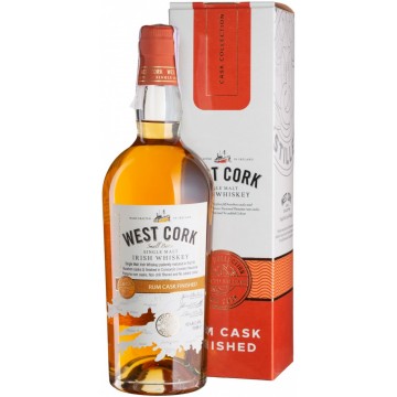 Виски West Cork Small Batch Rum Cask, gift box, 0.7 л