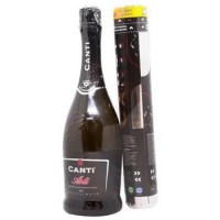 Вино Asti Canti Белое сладкое 7% (0,75 Л) + Хлопушка
