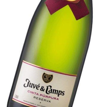 Шампанське та ігристі - Шампанське Juve y Camps Cinta Purpura Reserva Brut, gift box (0,75 л) (BW9828)