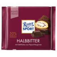 Шоколад - Шоколад Ritter Sport Halbbitter, 100 г