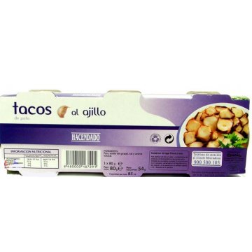 Морепродукты - Tacos al ajillo, 80г