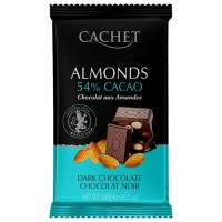 Шоколад - Премиум шоколад Cachet 54% Dark Chocolate with Almonds, 300г