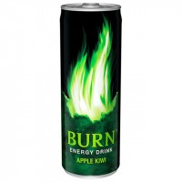 Безалкогольные напитки - Энергетический напиток Burn Яблоко-Киви, 0.25 л
