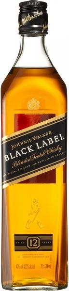 Виски Johnnie Walker &laquo;Black label&raquo; 0.7 л, gift box + 2 стакана 718756 фото