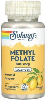 Solaray Methyl Folate 800mcg - 60 lozenges 1452777 фото