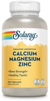 Solaray Calcium Magnesium Zinc - 250 Veg Capsules 1452860 фото