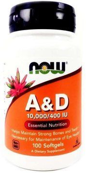 Now foods A&D 10000/400 IU 100 soft 607640 фото