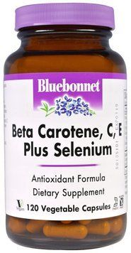 Bluebonnet Nutrition Beta Carotene, C, E Plus Selenium, 120 Vegetable Capsules (BLB0322) 659800 фото