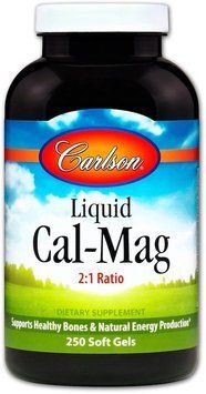Carlson Labs Liquid Cal-Mag 250 caps Кальций и Магний 488751 фото