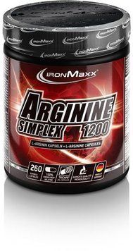 Амінокислота для спорту IronMaxx Arginine Simplex 1200 260 Capsules 667915 фото