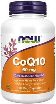 Now Foods CoQ10 60mg - 180 Veg Capsules 1451250 фото
