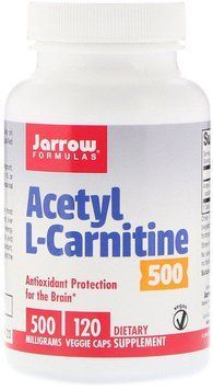 Jarrow Formulas Acetyl L-Carnitine 500 mg 120 caps Ацетил L-Карнітин 534523 фото