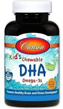 Carlson Labs Kids Chewable DHA Рыбий жир для детей 180 мягких капсул 877723 фото