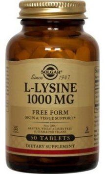 Solgar L-Lysine Free Form 1000 mg 50 Tabs L-лізин 523569 фото