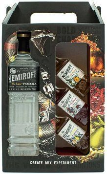 Водка Nemiroff De Luxe 0.7 л + настойки в ассортименте 3х50 мл, подарочный бокс (NMF4820181428570) 1146777 фото