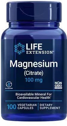 Life Extension Magnesium (Citrate) 100 mg 100 Veggie Caps Цитрат магнію 534605 фото