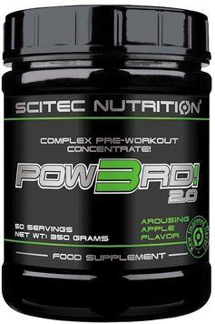 Scitec Nutrition Pow3rd! 2.0 350 g /50 servings/ Apple 401330 фото