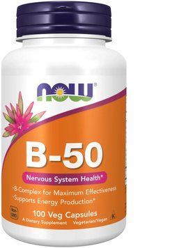 Now Foods B-50 - 100 Veg Capsules 1451525 фото
