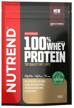 Протеин Nutrend 100% Whey Protein 400 g / 13 servings / chocolate brownie 1156845 фото