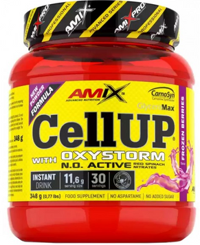 Предтренировочный комплекс AmixPro CellUP with Oxystorm Powder 348 g / 30 servings / wild berries 1301222 фото