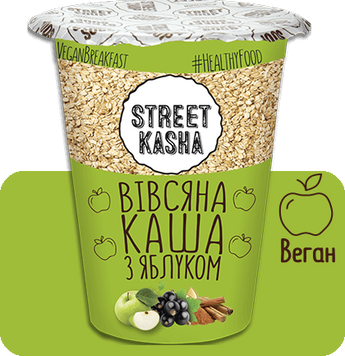 Каша Street Kasha Овсяная с яблоком стакан 50 г (4820201770115) 1342653 фото
