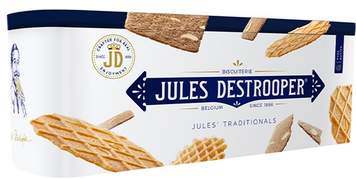 Асорті печива та вафель Biscuiterie Jules Destrooper Tin Jules Traditionals 300 г (5410471915089) 1243944 фото