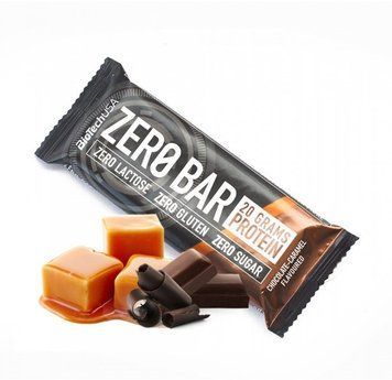 Протеиновый батончик BioTechUSA ZERO Bar 50g Chocolate-Caramel 380193 фото