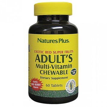 Natures Plus Adults Multi-Vitamin Chewable 60 tabs Мультівітаміни для дорослих, смак ягід 492001 фото