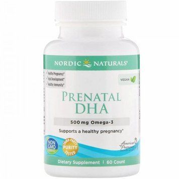 Nordic Naturals Prenatal DHA 500 mg Риб'ячий жир для вагітних 60 гелевих капсул 775377 фото