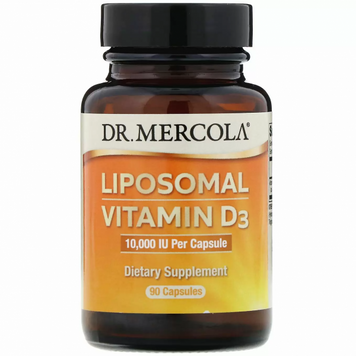 Dr. Mercola Liposomal Vitamin D3 10.000 IU Витамин Д3 липосомальный 90 капсул 777159 фото