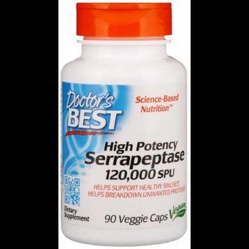 Doctor's Best High Potency Serrapeptase 120,000 SPU 90 Caps (DRB-00231) 585157 фото