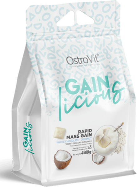 OstroVit Delicious Gainer 4500 g / 45 servings / white chocolate - coconut 1073998 фото
