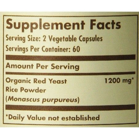 Solgar Red Yeast Rice Vegetable 60 Capsules 500330 фото