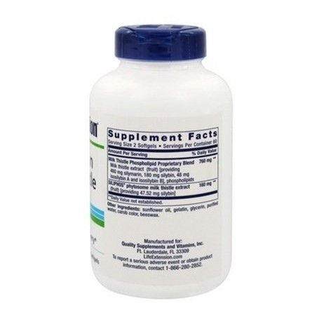 Life Extension European Milk Thistle 120 Softgels Розторопша 534598 фото