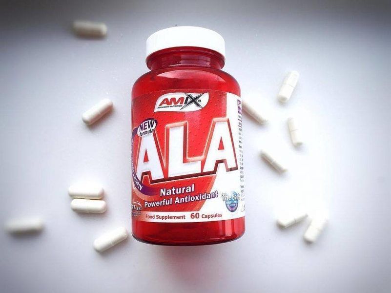 Amix ALA 200 mg Альфа-ліпоєва кислота 60 капсул 968984 фото