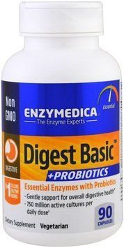 Enzymedica Digest Basic + Probiotics Ферменти і пробіотики 90 капсул 773181 фото