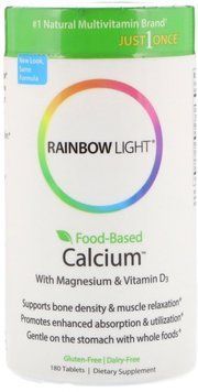Rainbow Light Food-Based Calcium 180 Tab Кальций и магний 535485 фото
