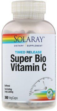 Solaray, Super Bio Vitamin C, Timed Release, 360 VegCaps (SOR-04462) 607628 фото