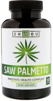 Zhou Nutrition Saw Palmetto Здоров'я простати 100 капсул 799902 фото