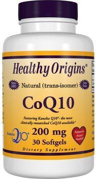 Healthy Origins, CoQ10, Kaneka Q10, 200 mg, 30 Softgels (Discontinued Item) (HO35047) 625663 фото