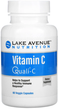 Lake Avenue Nutrition Vitamin Quali-C Вітамін З 1000 мг 60 рослинних капсул 1052556 фото