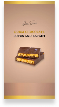 Шоколад Laviva Chocolate Dubai Chocolate biscuit Lotus Дубайский бисквит 200 г (UA-0313) 1381015 фото