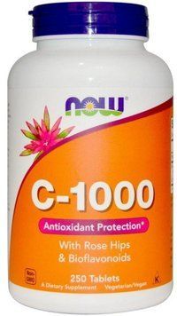 NOW Foods C-1000, With Rose Hips and Bioflavonoids Вітамін С -1000 c шипшиною і биофлавоноидами 250 таблеток 775441 фото