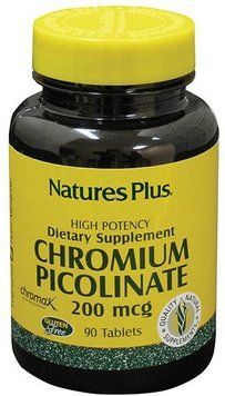 Natures Plus, Chromium Picolinate 200 mcg, 90 tabs (NTP3486) 631598 фото