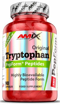 Амінокислота для спорту Amix Tryptophan PepForm Peptides 1000 mg 90 caps / 45 servings 1028558 фото