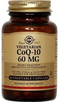 Solgar Vegetarian CoQ-10 Солгар Коензим Q10 вегетаріанський 60 mg 60 капсул 498701 фото