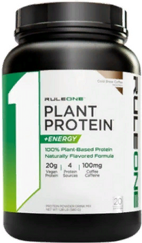 Протеин Rule 1 Plant Protein + Energy 640 g /20 servings/ Cold Brew Coffee 791300 фото