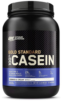 Протеин Optimum Nutrition 100% Casein Gold Standard 909 g / 27 servings / Cookies Cream 386283 фото