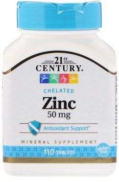 21st Century Zinc, 50 mg, 110 Tablets 476647 фото