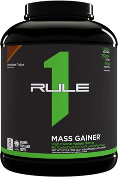 Гейнер Rule 1 Mass 2560 g / 8 servings / Chocolate Fudge 1155924 фото
